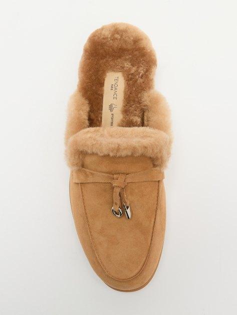 TENDANCE Mules (natural suede/natural fur)