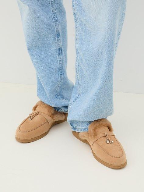 TENDANCE Mules (natural suede/natural fur)