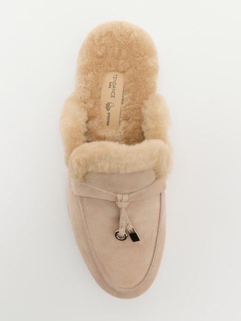 TENDANCE Mules (natural suede/natural fur)
