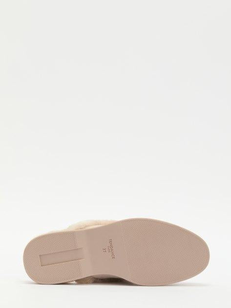 TENDANCE Mules (natural suede/natural fur)