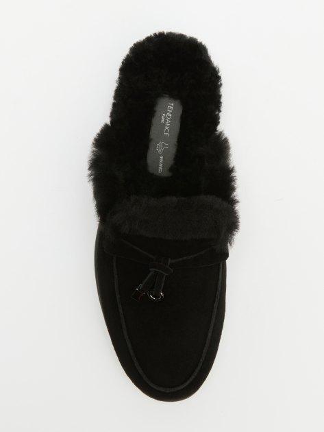 TENDANCE Mules (natural suede/natural fur)