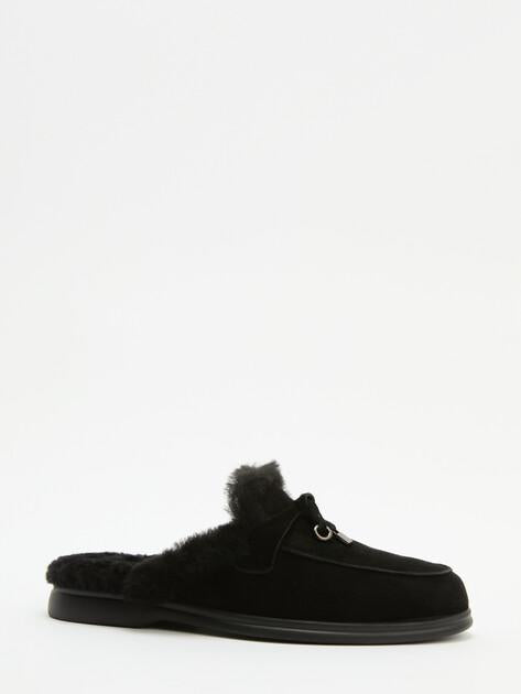 TENDANCE Mules (natural suede/natural fur)
