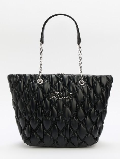 KARL LAGERFELD k/signature quilt tote bag (faux leather)