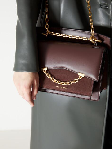 KARL LAGERFELD k/seven grainy sp sb suede bag (genuine leather/genuine suede)