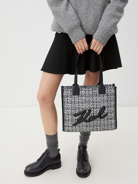 KARL LAGERFELD Tote k/skuare sp md tote boucle (textile/faux leather)