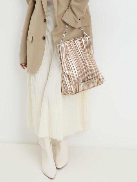 KARL LAGERFELD K/Cushion SM Folded Tote Bag (Faux Leather)