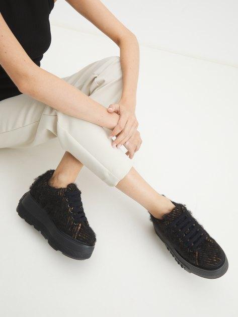 CASADEI NEXUS Sneakers (natural wool/acrylic)
