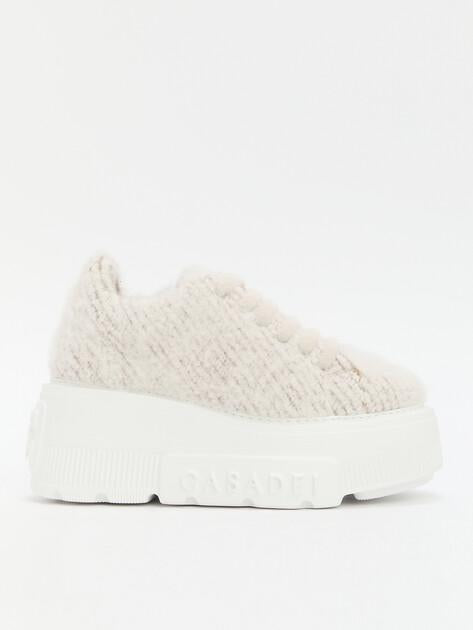 CASADEI NEXUS Sneakers (natural wool/acrylic)