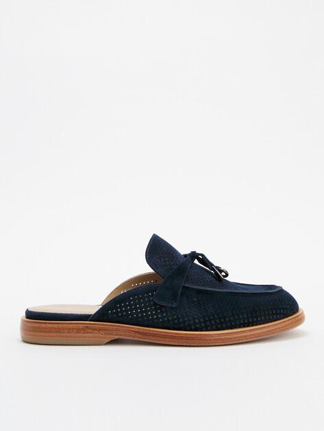 TENDANCE Mules (genuine suede/genuine leather sole)