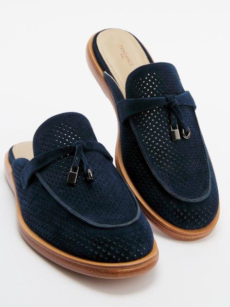 TENDANCE Mules (genuine suede/genuine leather sole)