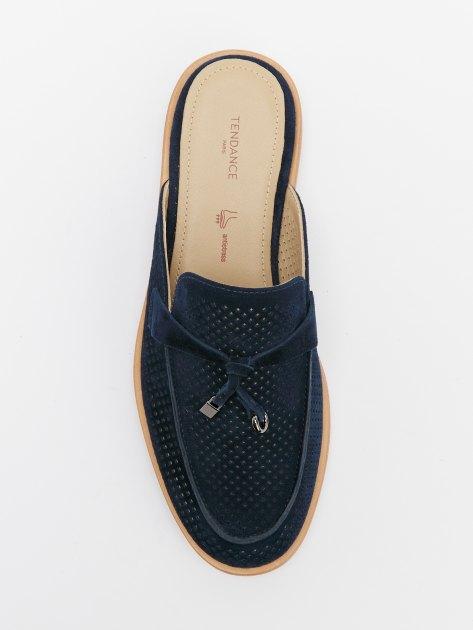 TENDANCE Mules (genuine suede/genuine leather sole)