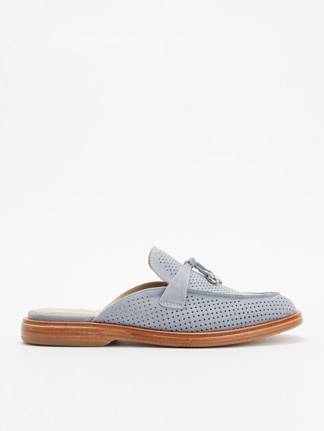 TENDANCE Mules (genuine suede/genuine leather sole)