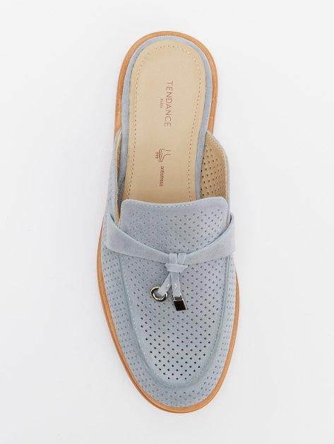 TENDANCE Mules (genuine suede/genuine leather sole)