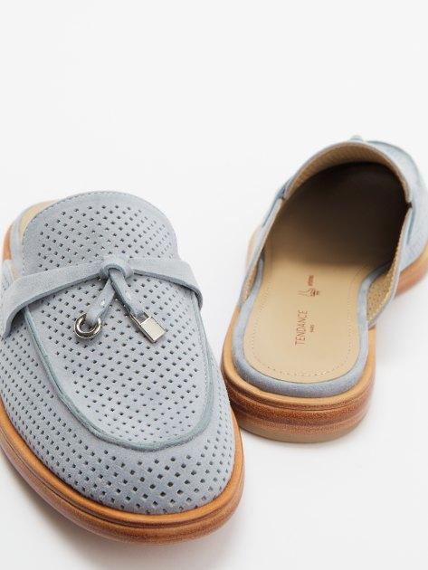 TENDANCE Mules (genuine suede/genuine leather sole)