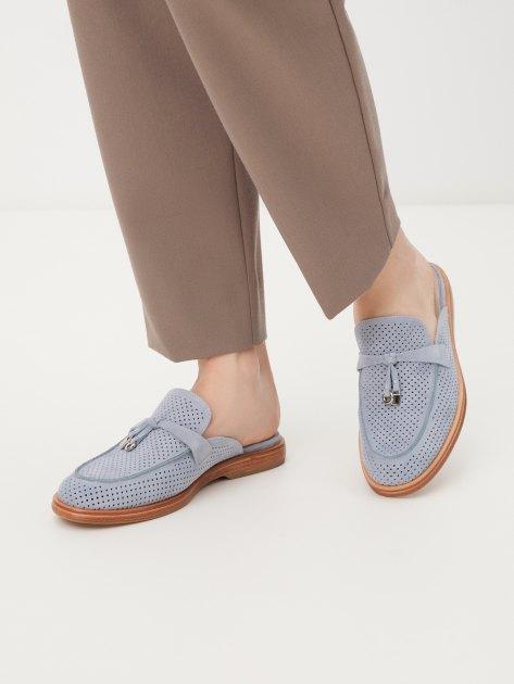 TENDANCE Mules (genuine suede/genuine leather sole)