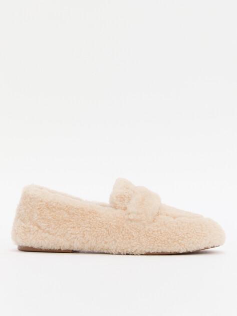 TENDANCE Loafers (genuine fur/genuine leather)