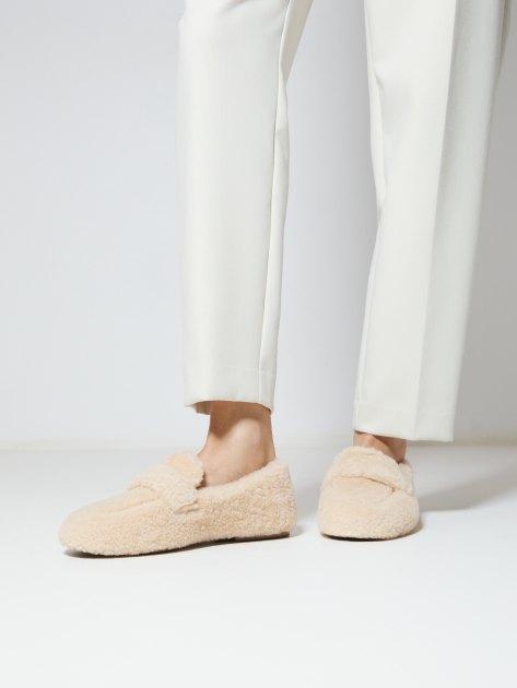 TENDANCE Loafers (genuine fur/genuine leather)