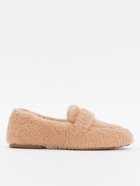TENDANCE Loafers (genuine fur/genuine leather)