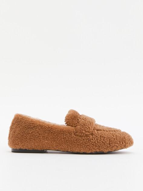 TENDANCE Loafers (genuine fur/genuine leather)