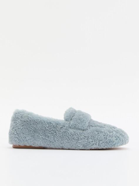 TENDANCE Loafers (genuine fur/genuine leather)