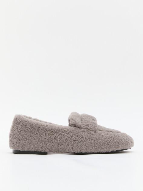 TENDANCE Loafers (genuine fur/genuine leather)