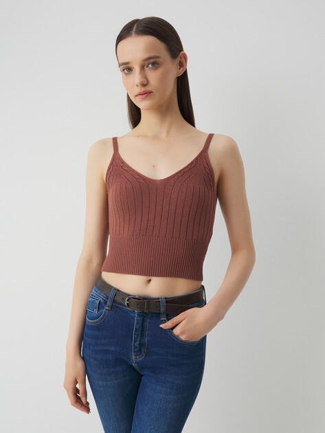 MAISON DAVID Top (viscose/nylon)