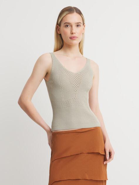 MAISON DAVID Top (viscose/nylon)