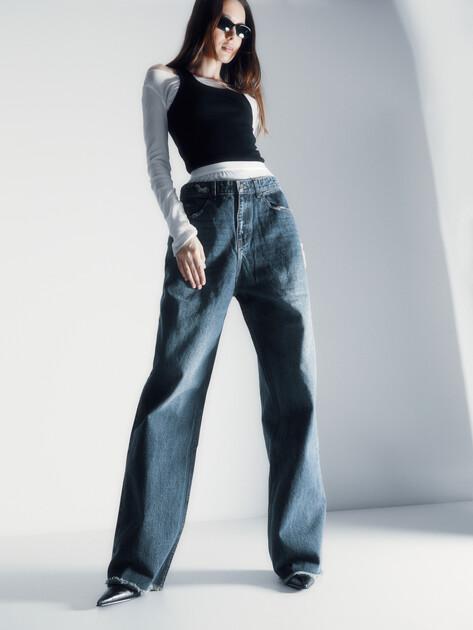 MAISON DAVID Wide-leg jeans (cotton)