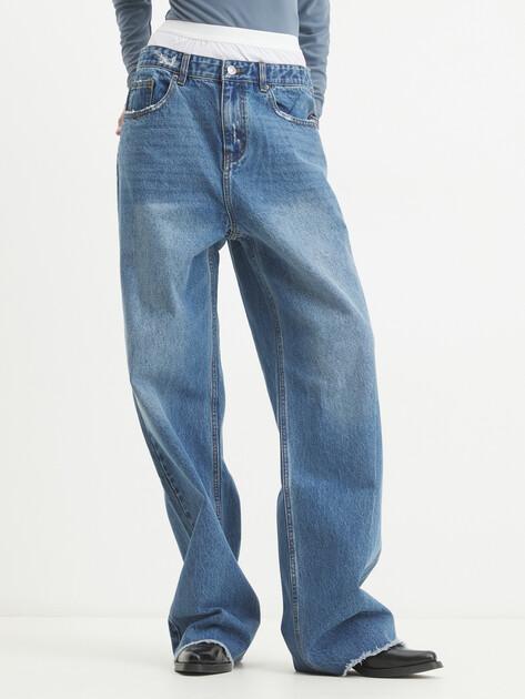 MAISON DAVID Wide-leg jeans (cotton)