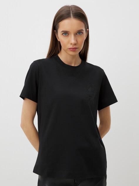 KARL LAGERFELD Cameo Rhinestone T-shirt (cotton)