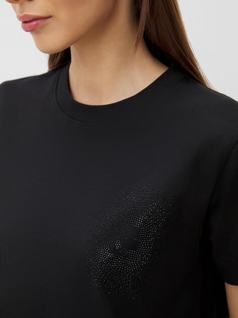 KARL LAGERFELD Cameo Rhinestone T-shirt (cotton)