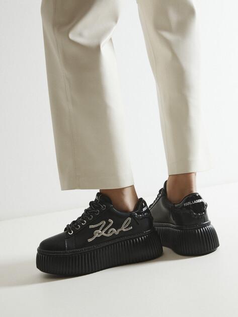 KARL LAGERFELD KREEPER LO Signia Rhinestone Lo sneakers (genuine leather/textile)
