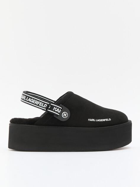 KARL LAGERFELD Сандалии THERMO Slingback Klog (натуральная замша/текстиль)