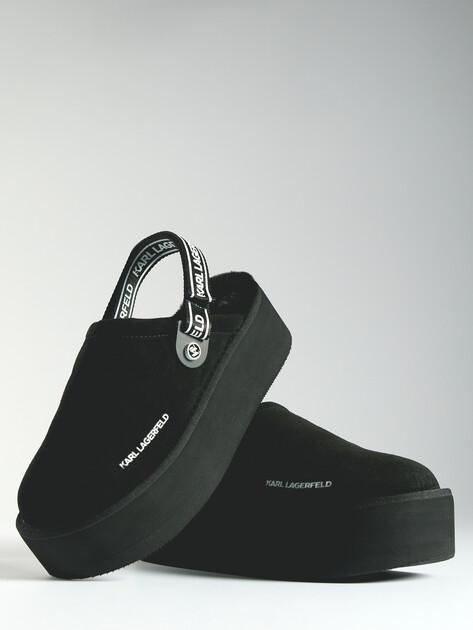KARL LAGERFELD Сандалии THERMO Slingback Klog (натуральная замша/текстиль)