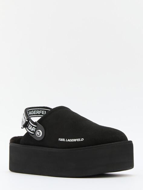 KARL LAGERFELD Сандалии THERMO Slingback Klog (натуральная замша/текстиль)