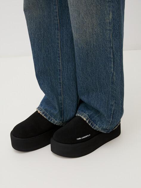 KARL LAGERFELD Сандалии THERMO Slingback Klog (натуральная замша/текстиль)