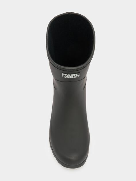 KARL LAGERFELD Резиновые полусапоги KALOSH Twin NFT Midi Boot (резина)