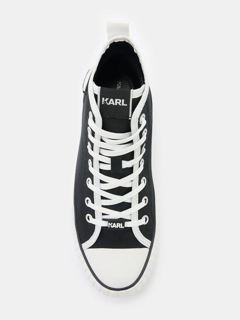 KARL LAGERFELD Высокие кеды KAMPUS MAX (хлопок/резина)