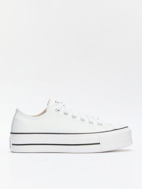 Converse Chuck Taylor All Star Leather Platform Sneakers (genuine leather/rubber)
