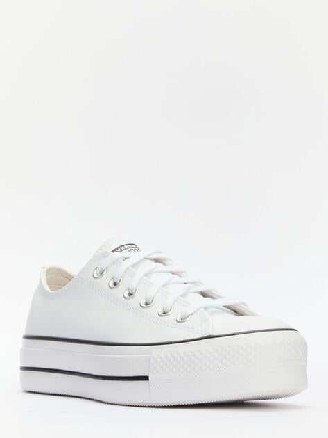 Converse Chuck Taylor All Star Leather Platform Sneakers (genuine leather/rubber)
