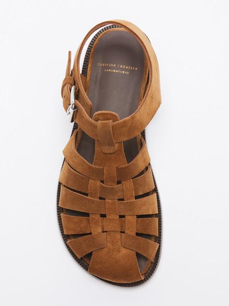 OFFICINE CREATIVE Sandals (genuine suede/genuine leather sole)
