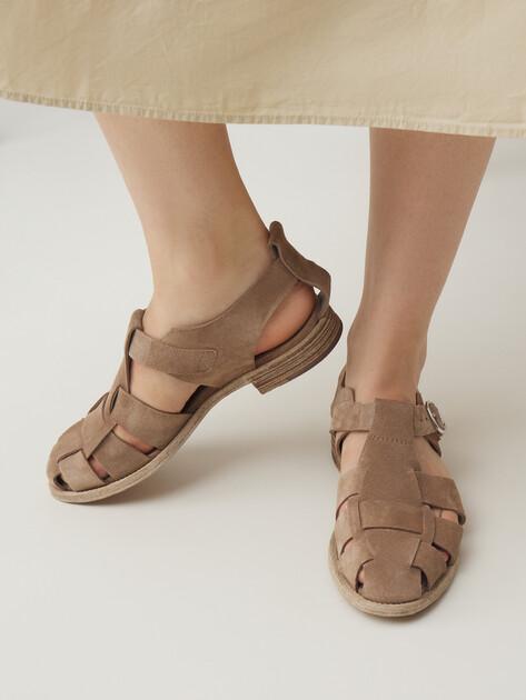 OFFICINE CREATIVE Sandals (genuine suede/genuine leather sole)