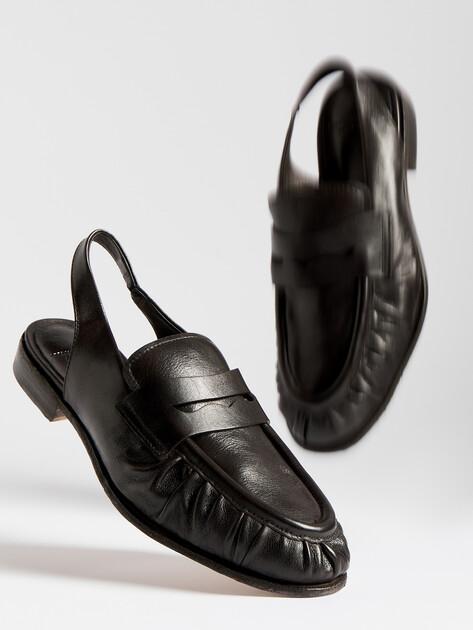 OFFICINE CREATIVE Slingback loafers (leather upper and sole)