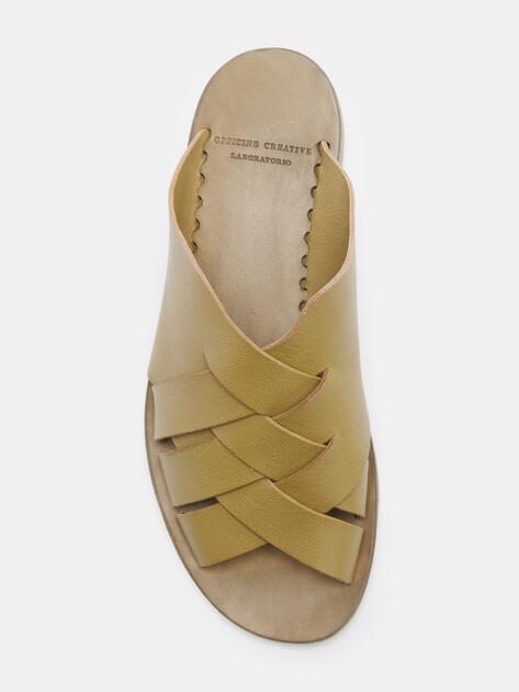 OFFICINE CREATIVE Flip-flops (upper and sole made of genuine leather)
