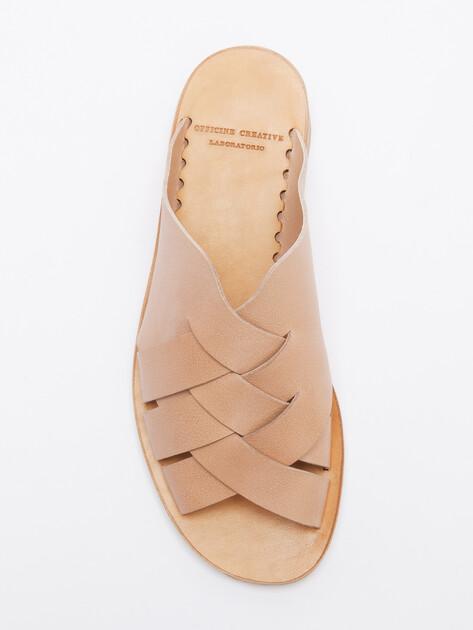 OFFICINE CREATIVE Flip-flops (upper and sole made of genuine leather)