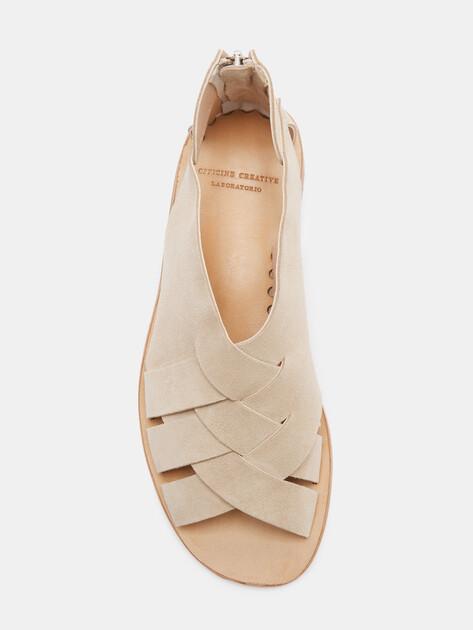 OFFICINE CREATIVE Sandals (genuine suede/genuine leather sole)