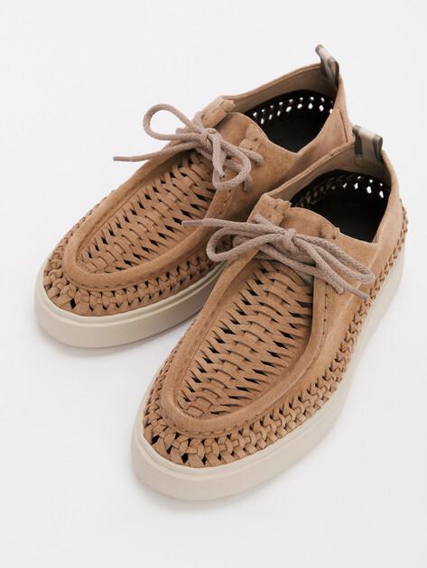 OFFICINE CREATIVE Low shoes (natural suede)