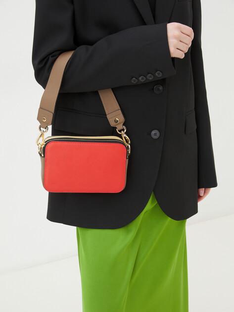 TENDANCE Crossbody Shoulder Bag (Genuine Leather)