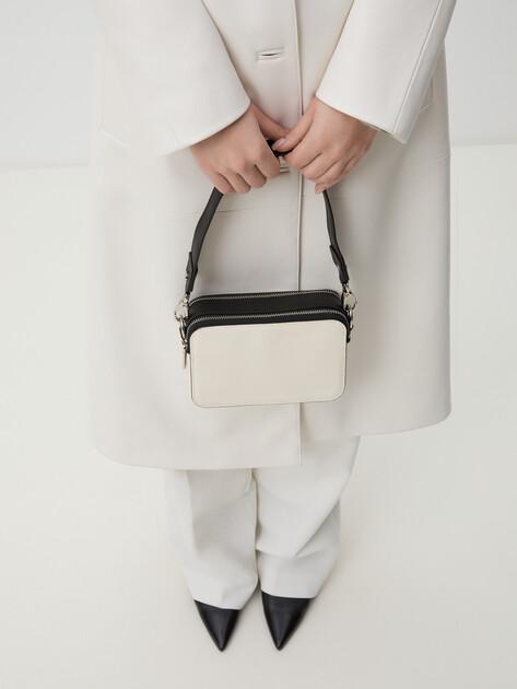 TENDANCE Crossbody Shoulder Bag (Genuine Leather)