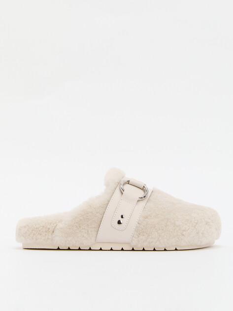 TENDANCE Slippers (natural fur/genuine leather)